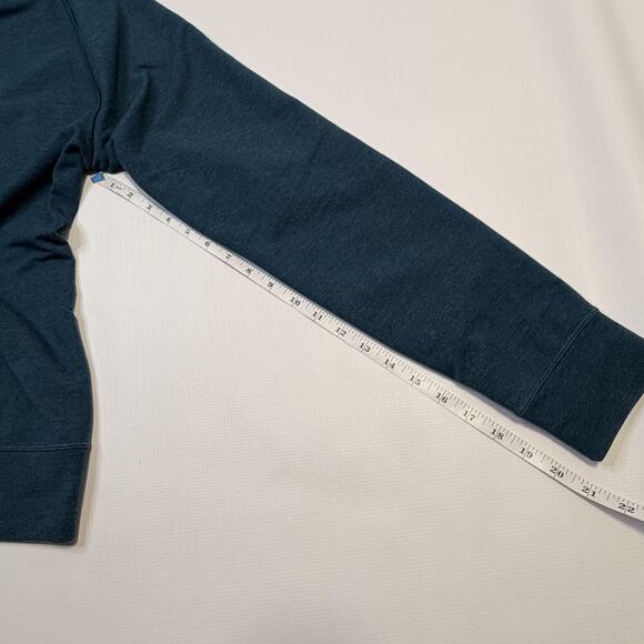 Lululemon Hoodie Mens Large Blue Gray Reversible Raglan Pullover Athletic Tech - Picture 8 of 10